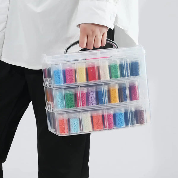 Boîte de rangement pour forets diamant avec 120 contenants