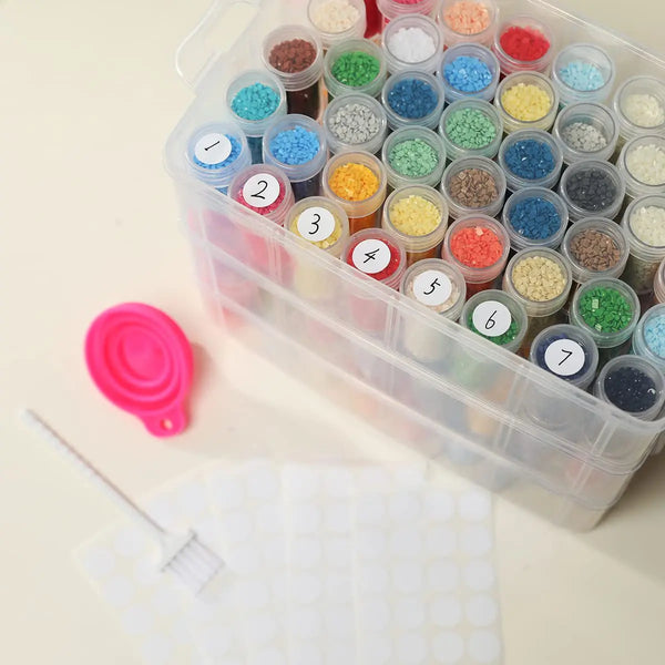 Boîte de rangement pour forets diamant avec 120 contenants