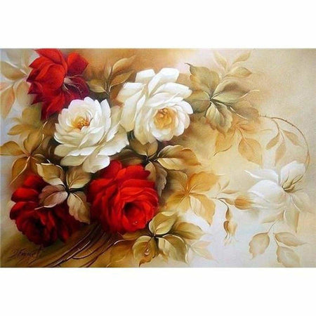 Bouquet de Camélias - modèle M002 | Caneva diamant - Fleur Fleur et plante Produit