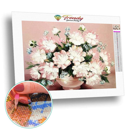 Bouquet de fleurs en peinture - modèle M003 | Tableau diamant - Fleur Fleur et plante Produit