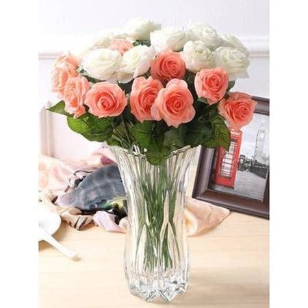 Bouquet de Roses dans leur vase - modèle M005 | Diamond painting grand format - Fleur Fleur et plante Produit