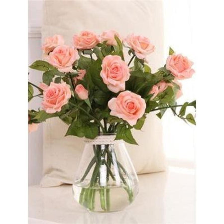 Bouquet de Roses dans leur vase - modèle M006 | Diamond Painting - Fleur Fleur et plante Produit