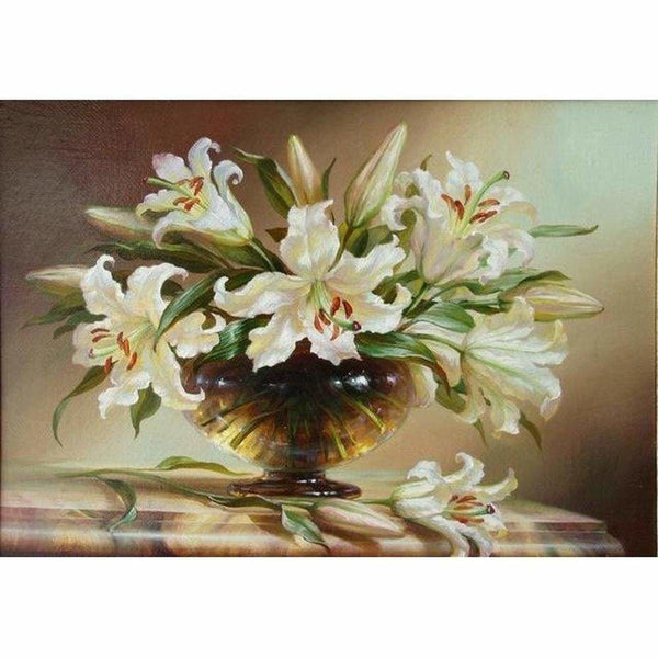 Bouquets de fleurs en peinture - modèle M003 | Diamond Painting - Fleur Fleur et plante Produit