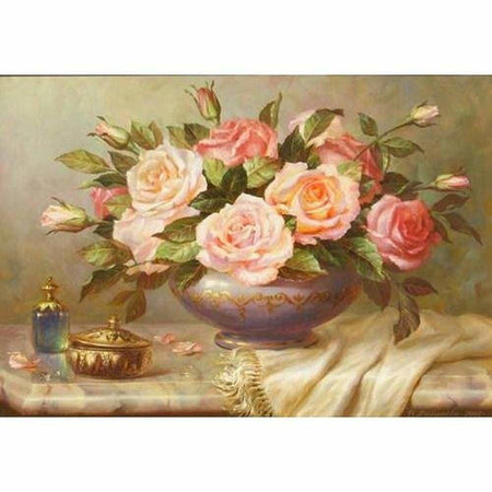 Bouquets de fleurs en peinture - modèle M004 | Kit broderie diamant - Fleur Fleur et plante Produit