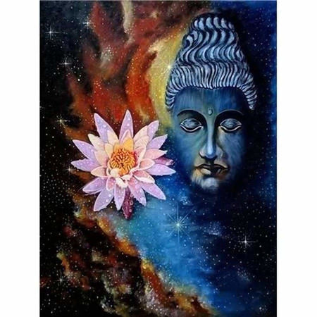 Buddha Colorfull - modèle M003 | Broderie de diamant - Bouddhisme Bouddhisme et Hindouisme Produit Religion Zen