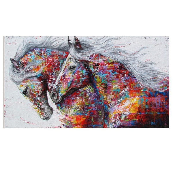 Chevaux dièse | Peinture diamant - Animaux Cheval Produit