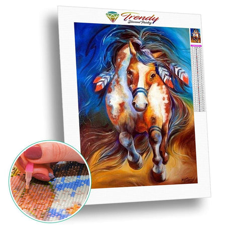 Chevaux sur toile - modèle M002 | Tableau diamant - Animaux Cheval Produit