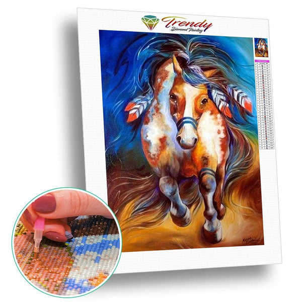 Chevaux sur toile - modèle M002 | Tableau diamant - Animaux Cheval Produit