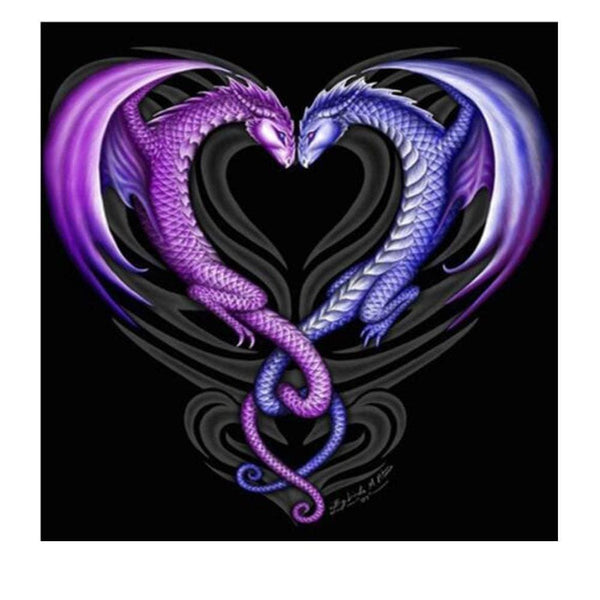 Coeur de dragon | Tableau diamant - Animaux Autres animaux Produit