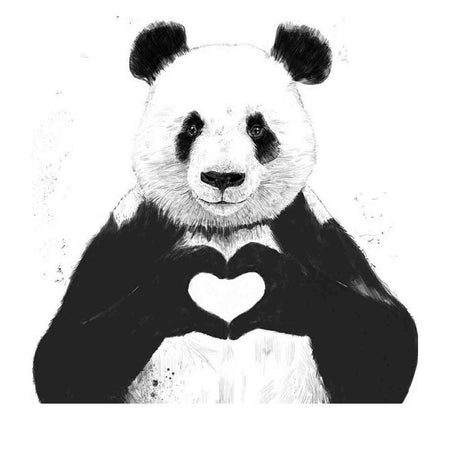 Coeur de panda love | Peinture diamant - Animaux Panda Produit