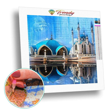 Construction à dôme bleuté | Tableau de diamant - En ville Paysage Produit