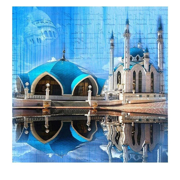 Construction à dôme bleuté | Tableau de diamant - En ville Paysage Produit