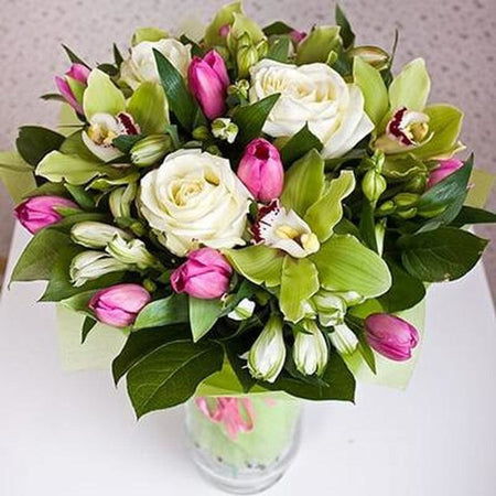 Création florale très colorée - modèle M007 | Broderie diamant kit - Fleur Fleur et plante Produit