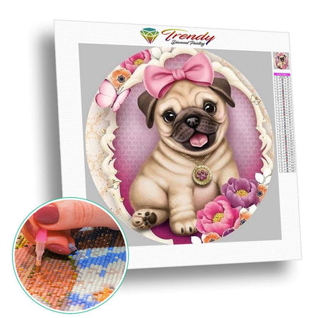 Crystal la petite chienne princesse | Diamond painting kit - Animaux Chien Produit