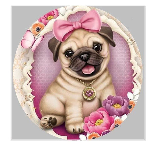 Crystal la petite chienne princesse | Diamond painting kit - Animaux Chien Produit