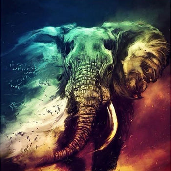 Eléphant tempête | Diamond Painting - Animaux Autres animaux Produit Éléphant