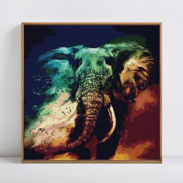 Eléphant tempête | Diamond Painting - Animaux Autres animaux Produit Éléphant