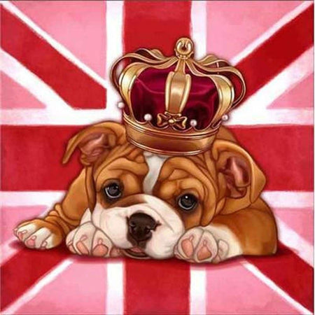 English dogs - modèle M001 | Broderie point de diamant - Animaux Chien Produit