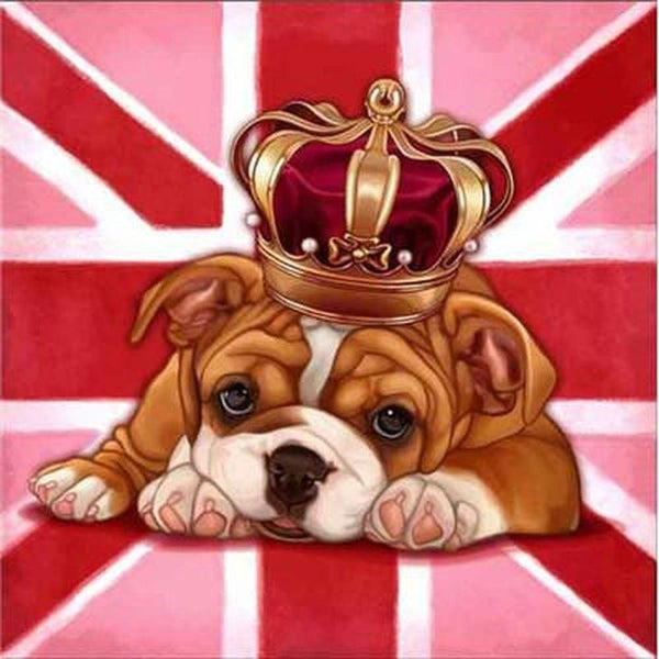 English dogs - modèle M001 | Broderie point de diamant - Animaux Chien Produit