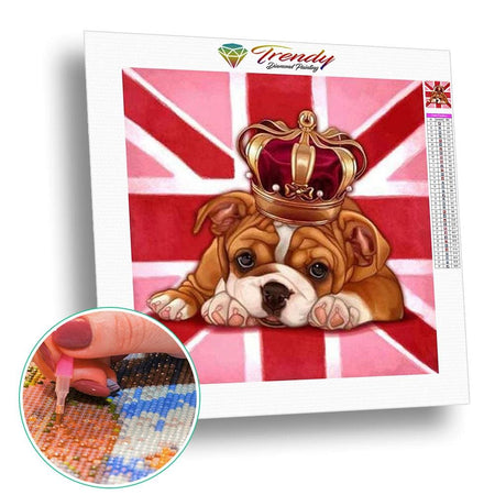 English dogs - modèle M001 | Broderie point de diamant - Animaux Chien Produit