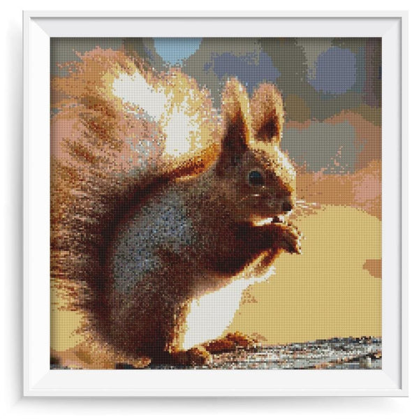 Furtif petit écureuil | Broderie diamant kit complet - Animaux Autres animaux Produit
