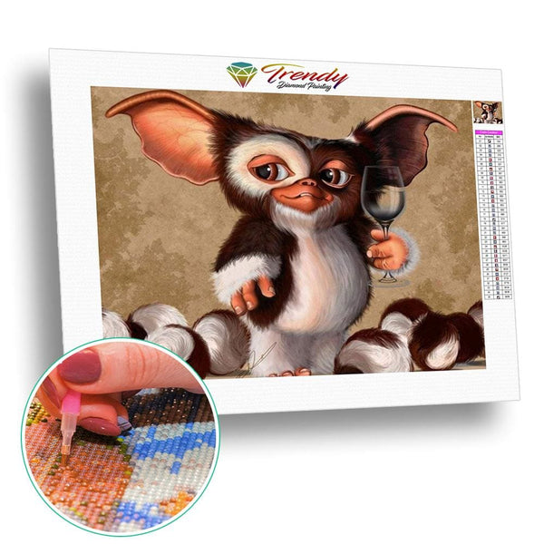 Guizmo Tchin Tchin | Diamond painting kit - Cartoon Dessin Dessin animé Guizmo Produit
