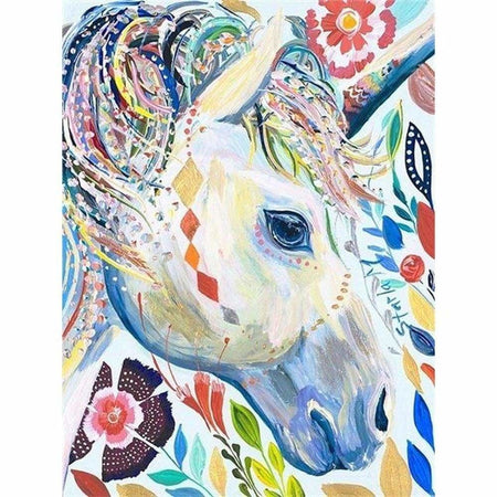 La série danimaux en peinture - modèle M002 | Diamond painting kit - Animaux Autres Animaux Cheval Produit Éléphant