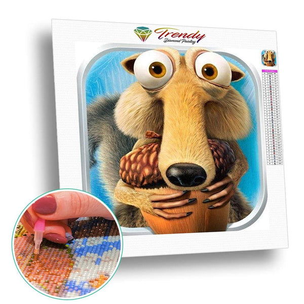 Lage de glace Scrat - modèle M001 | Peinture diamant - Dessin Dessin animé Produit