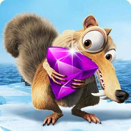 Lage de glace Scrat - modèle M002 | Broderie de diamant - Dessin Dessin animé Produit