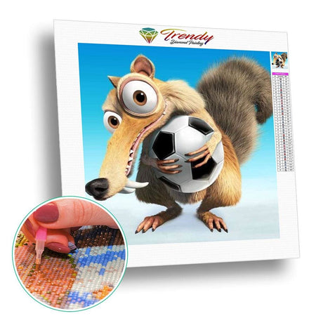 Lage de glace Scrat - modèle M003 | Diamond painting complet - Dessin Dessin animé Produit