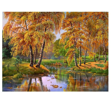 Lautomne sinstalle | Diamond Painting - Automne Paysage Produit