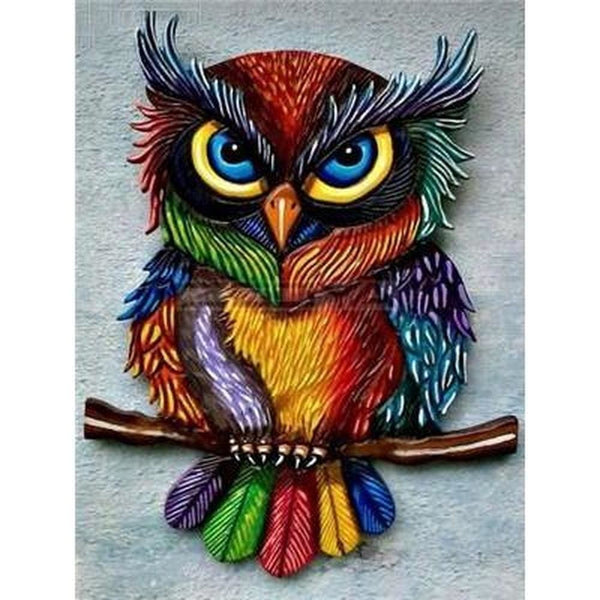 Le mystère du hibou - modèle M006 | Diamond painting kit - Animaux Oiseau Produit