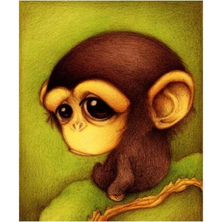 Les petits tristounés - modèle M004 | Broderie diamant toile entière - Animaux Autres animaux Chat Chien Dessin