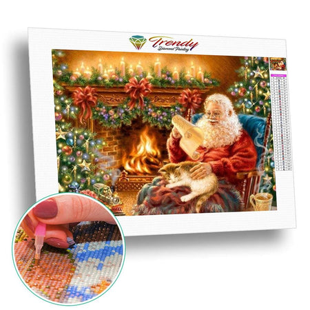 Lettre au père Noël | Broderie diamant - Noël Portrait Produit