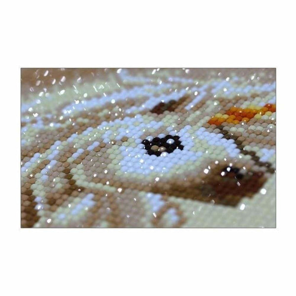 Licorne doré | Diamond painting grand format décoration maison - Animaux Cheval Dessin Dessin animé Licorne