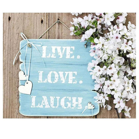 Live Love Laugh ! | Toile de diamant - Fleur Fleur et plante Produit