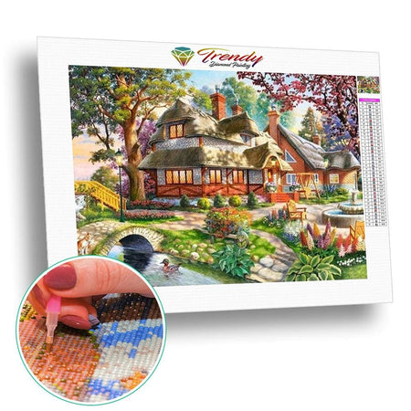Maison de maitre | Caneva diamant - Au village Paysage Produit Été