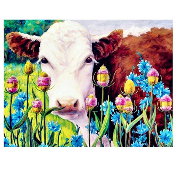 Marguerite la vache des champs | Diamond painting grand format - Animaux Autres animaux Produit