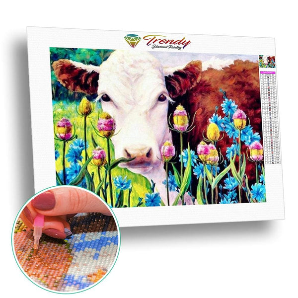 Marguerite la vache des champs | Diamond painting grand format - Animaux Autres animaux Produit