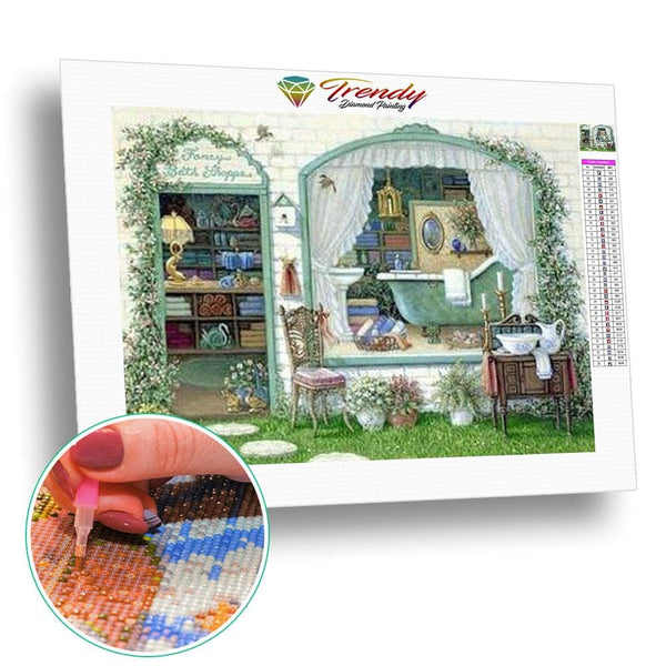 Multi paysages dantan - modèle M003 | Broderie de diamant - Au village Paysage Printemps Produit Été