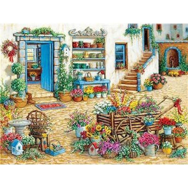 Multi paysages dantan - modèle M010 | Broderie diamant kit complet - Au village Paysage Printemps Produit Été