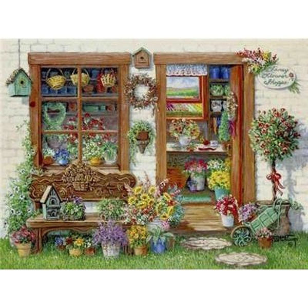 Multi paysages dantan - modèle M013 | Broderie diamant kit - Au village Paysage Printemps Produit Été