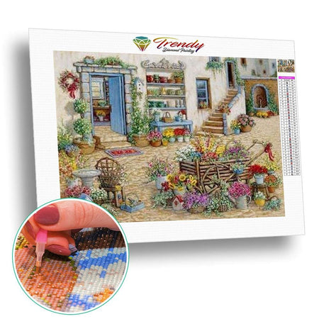 Multi paysages dantan - modèle M016 | Kit broderie - Au village Paysage Printemps Produit Été