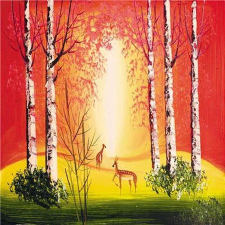 Nature 4 saisons - modèle M001 | Broderie point de diamant - Automne Hiver Paysage Printemps Produit