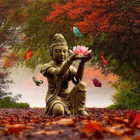 Offrande de Bouddha - modèle M001 | Diamond painting kit - Bouddhisme Bouddhisme et Hindouisme Produit Religion Zen