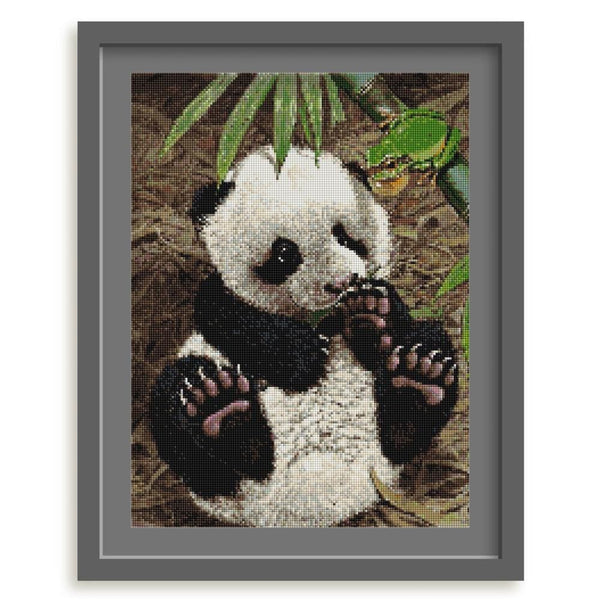 Petit panda sur les fesses | Kit broderie - Animaux Panda Produit