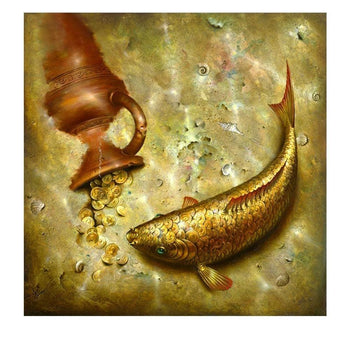 Poisson gardien du trésor | Toile de diamant - Animaux Poisson Produit