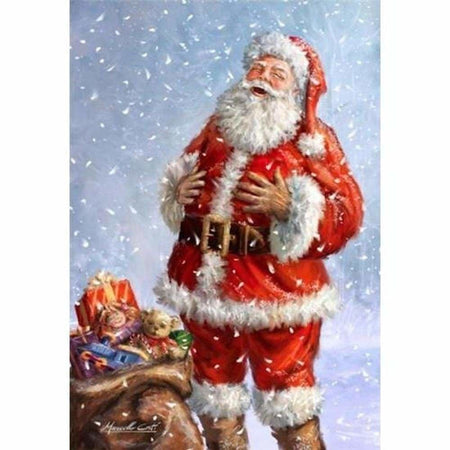 Portrait du Père Noël - modèle M002 | Tableau diamant - Noël Portrait Produit