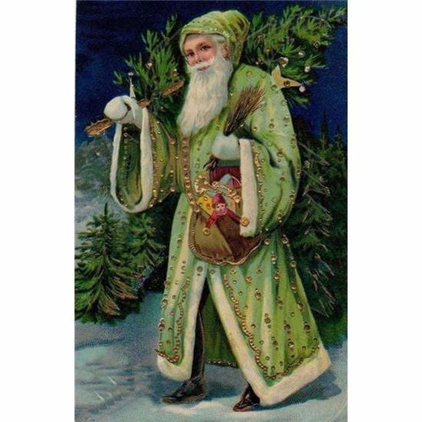 Portrait du Père Noël - modèle M004 | Broderie de diamant - Noël Portrait Produit