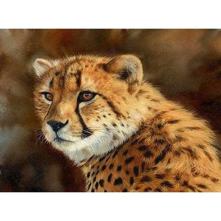 Portraits de fauves sauvages - modèle M003 | Tableau diamant - Animaux Autres animaux Léopard Produit